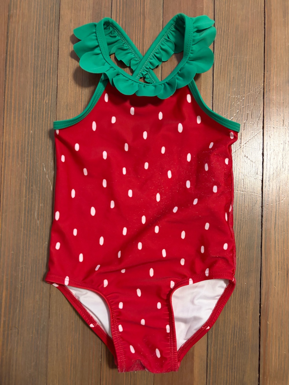 Size 2T old navy strawberry swim suit